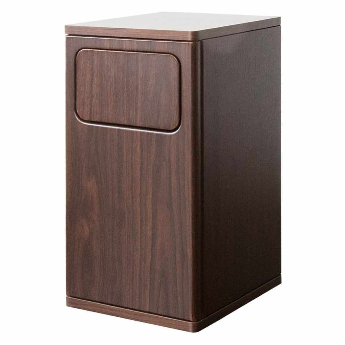 ナチュラル 木目調 スリム ごみ箱 分別 20L Empro 宮武製作所 ゴミ箱 20L Empro プッシュダストボックス ふた付き