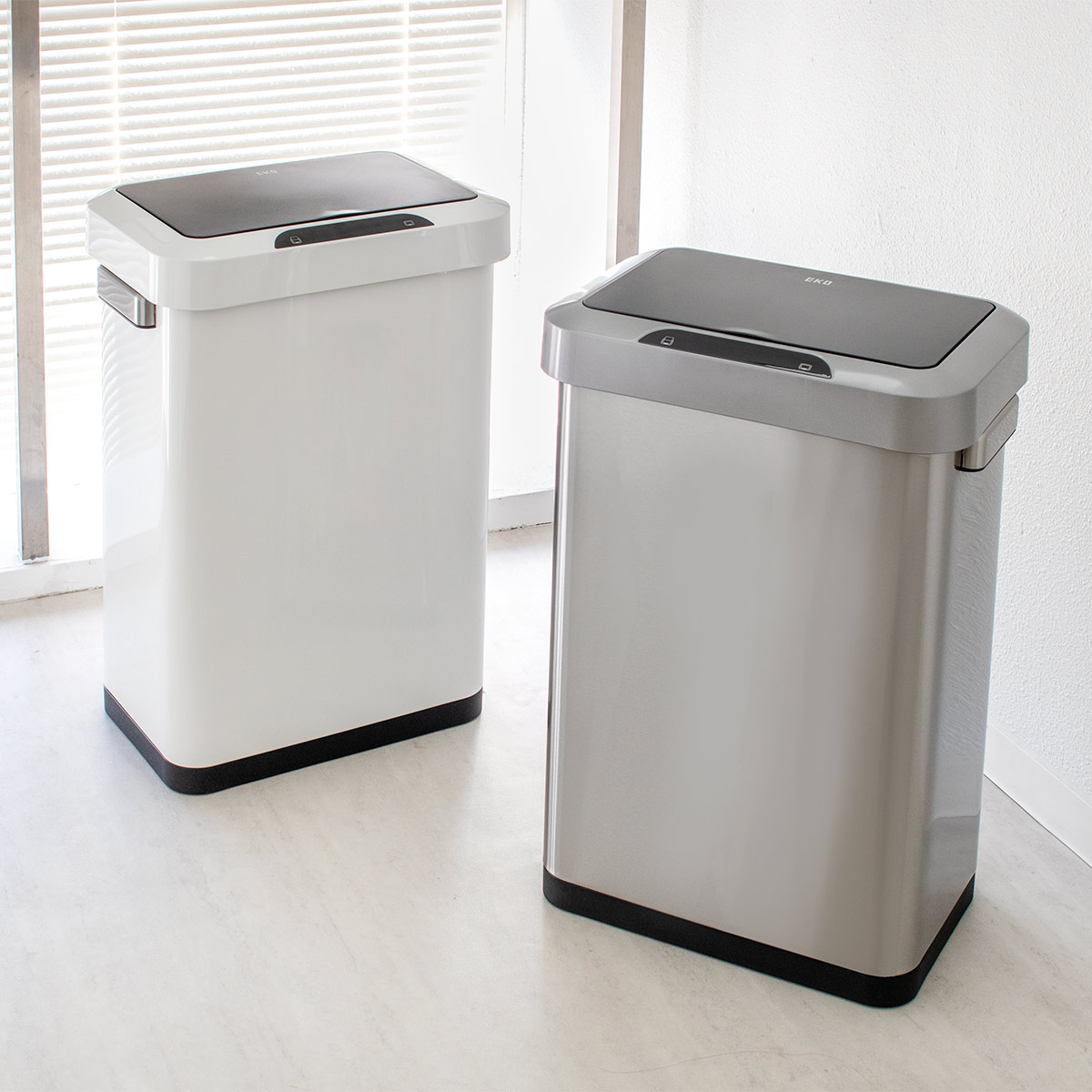 EKO（イーケーオー） ゴミ箱 45L ホライゾン センサービン ステンレス
