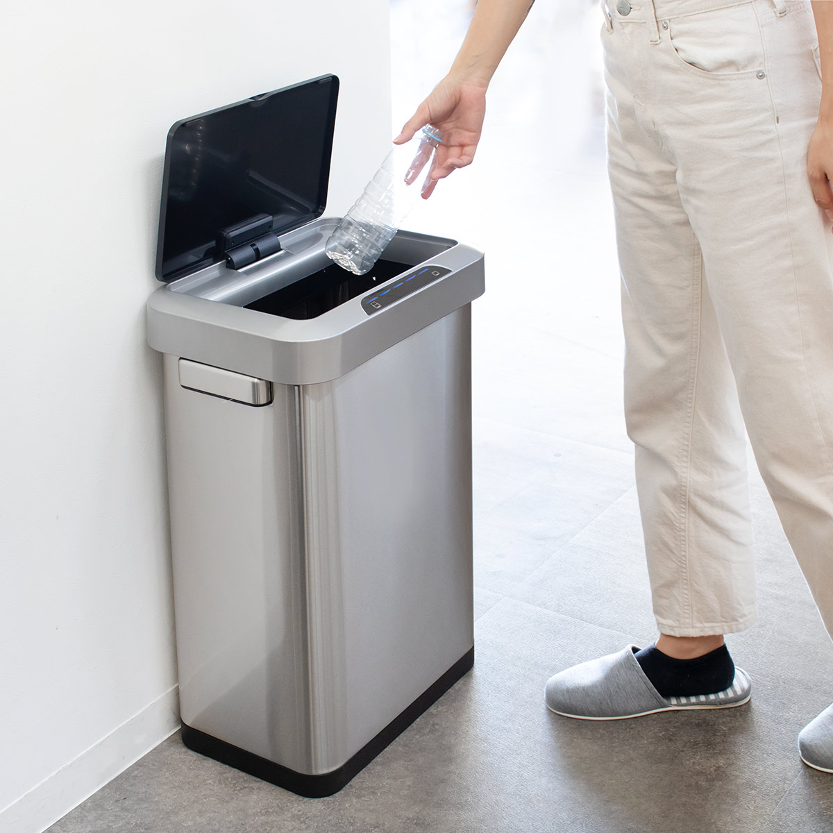 EKO（イーケーオー） ゴミ箱 45L ホライゾン センサービン ステンレス