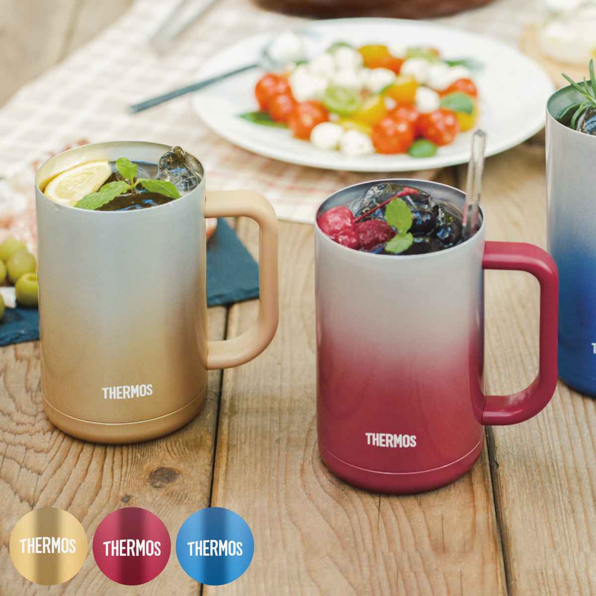 THERMOS（サーモス） ビールジョッキ 600ml 真空断熱 ステンレス JDK