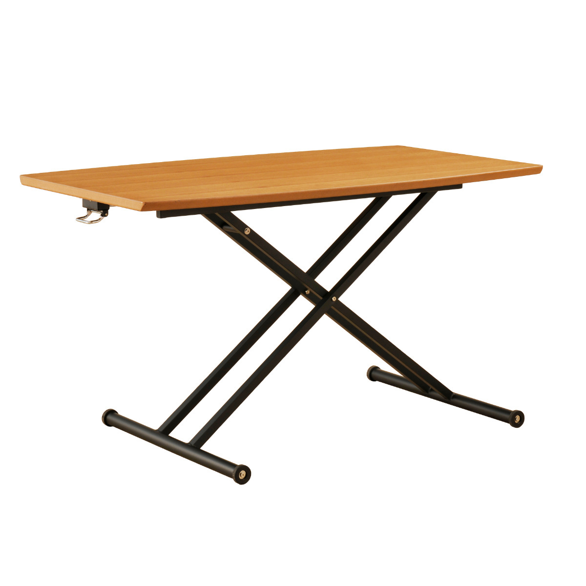 リフトテーブル 幅150cm 高さ調節 木製 天然木突板 （ ダイニングテーブル リビングテーブル ローテーブル 150×72 昇降テーブル 無段階 ）｜interior-palette｜03