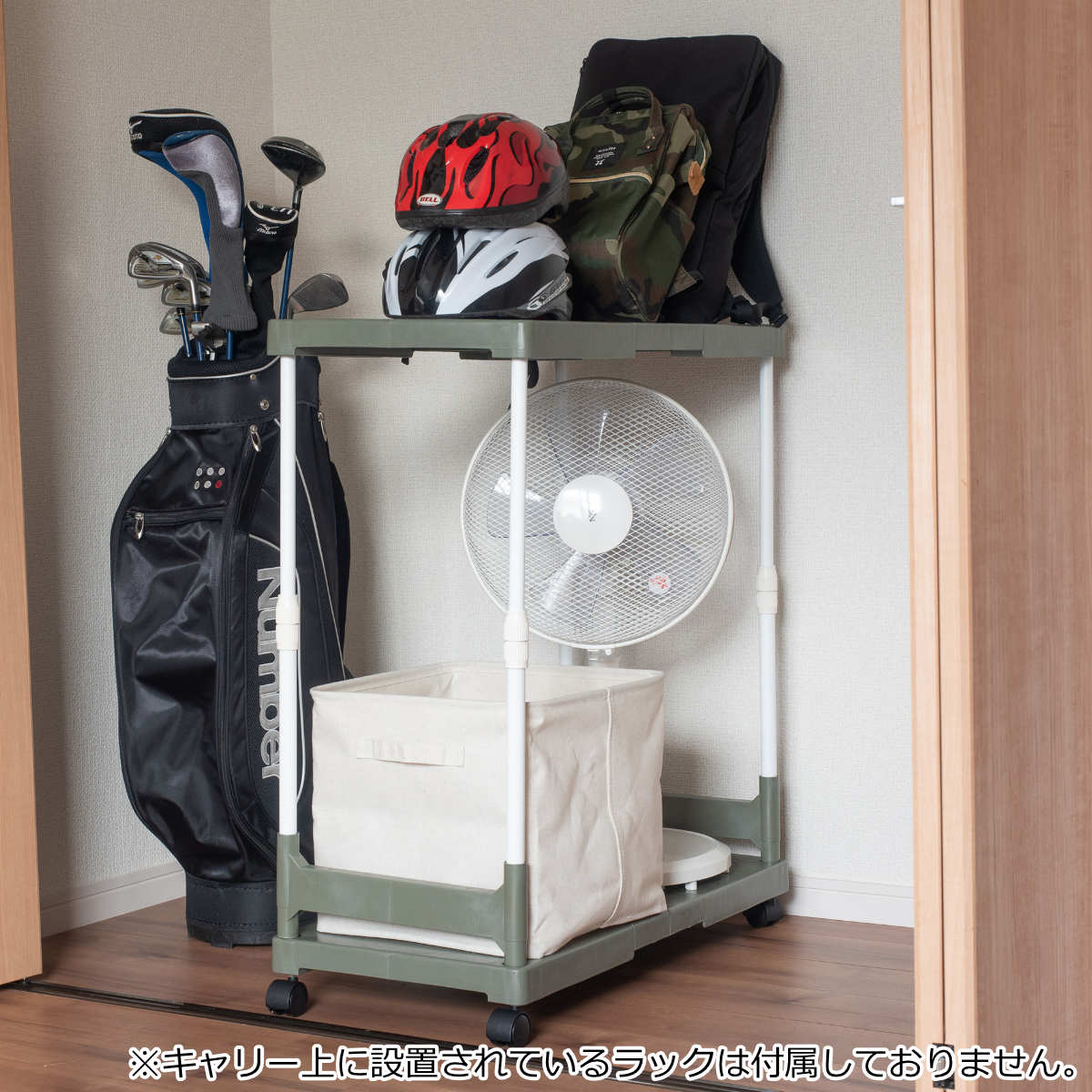 Belca 日本製 収納棚 押入れ収納キャリー 2台入り 幅37×奥行78×高さ 押入れ収納キャリー 2台入り 幅37×奥行78×高さ10cm （ 押入れ 収納