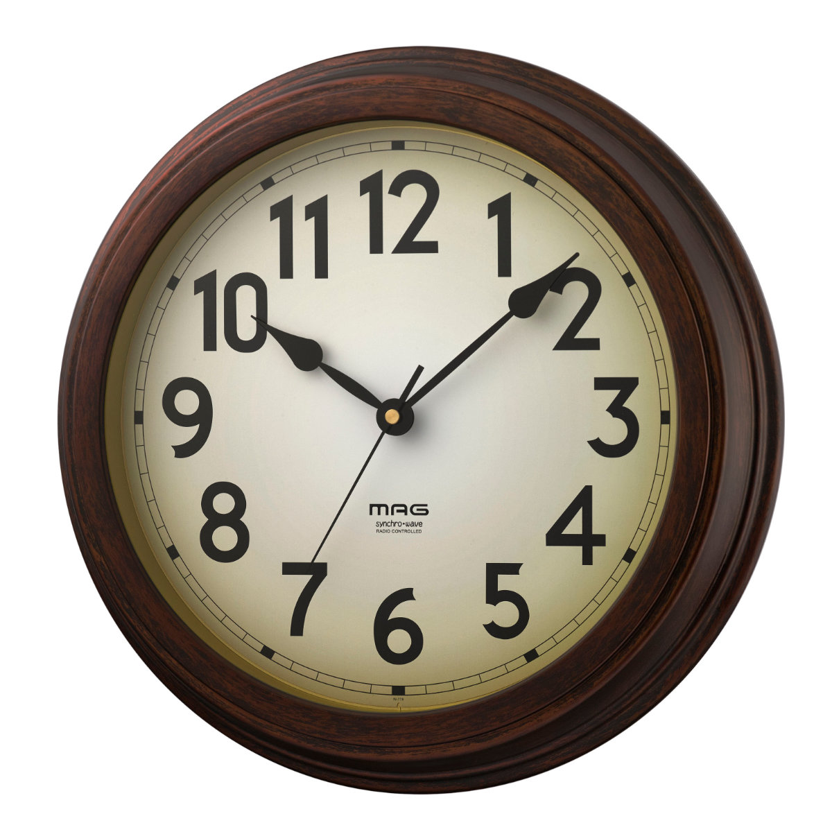 ノア精密 掛け時計 MAG 電波 大正館 アナログ （ 電波時計 壁掛け時計