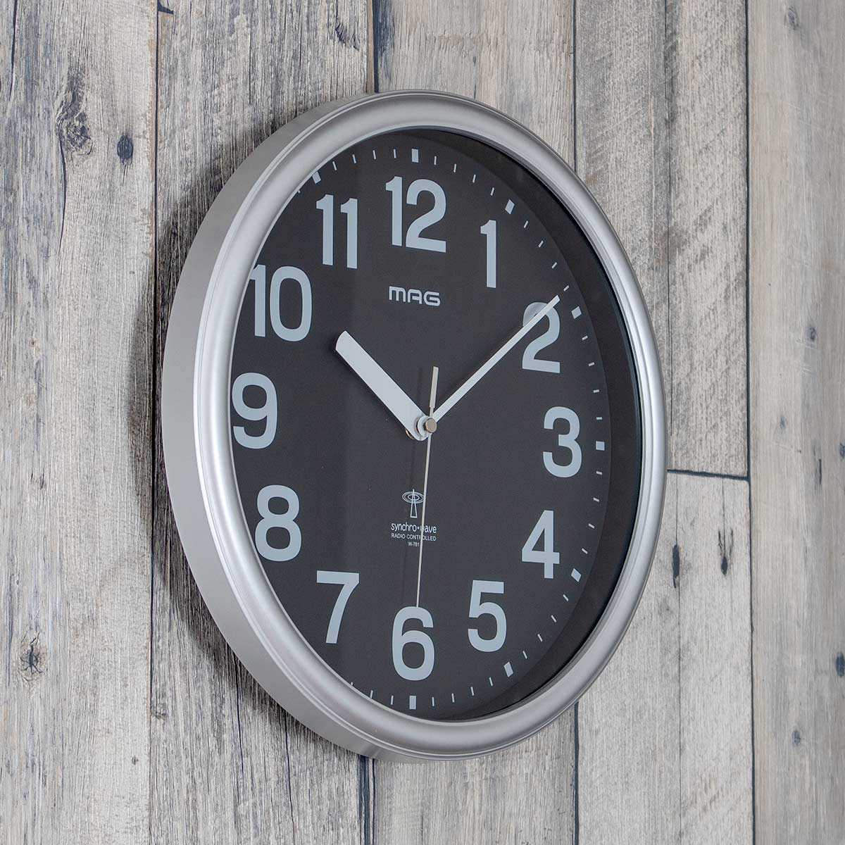 ノア精密 掛け時計 MAG 電波 ナオス アナログ （ 電波時計 壁掛け時計