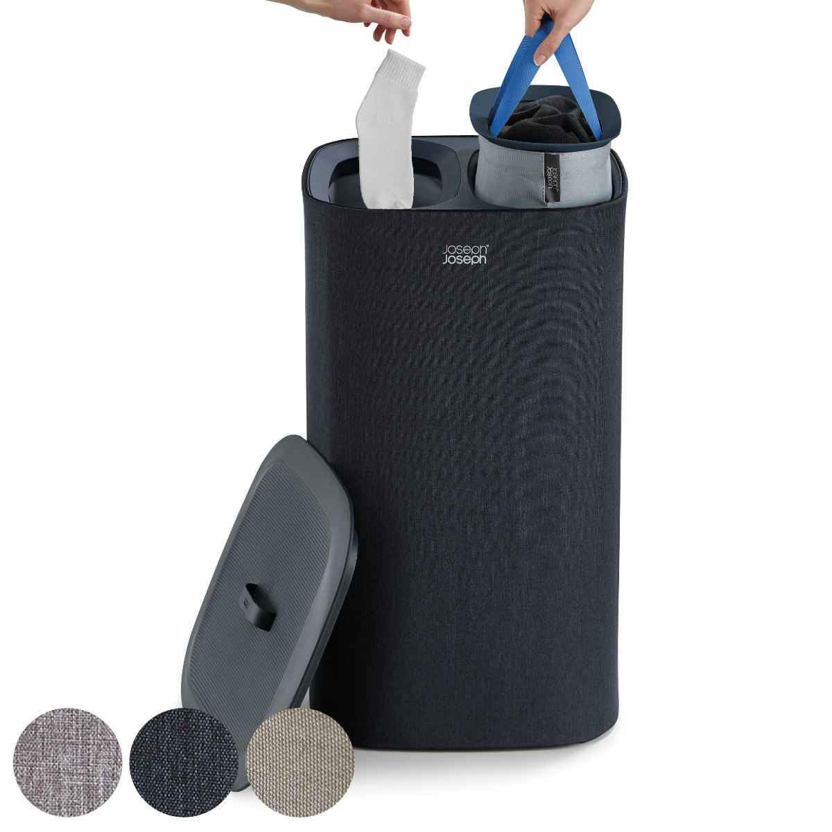 Joseph Joseph ランドリーバスケット 60L （ ジョセフジョセフ ランドリーボックス ランドリーバッグ 衣類収納 防水 ）