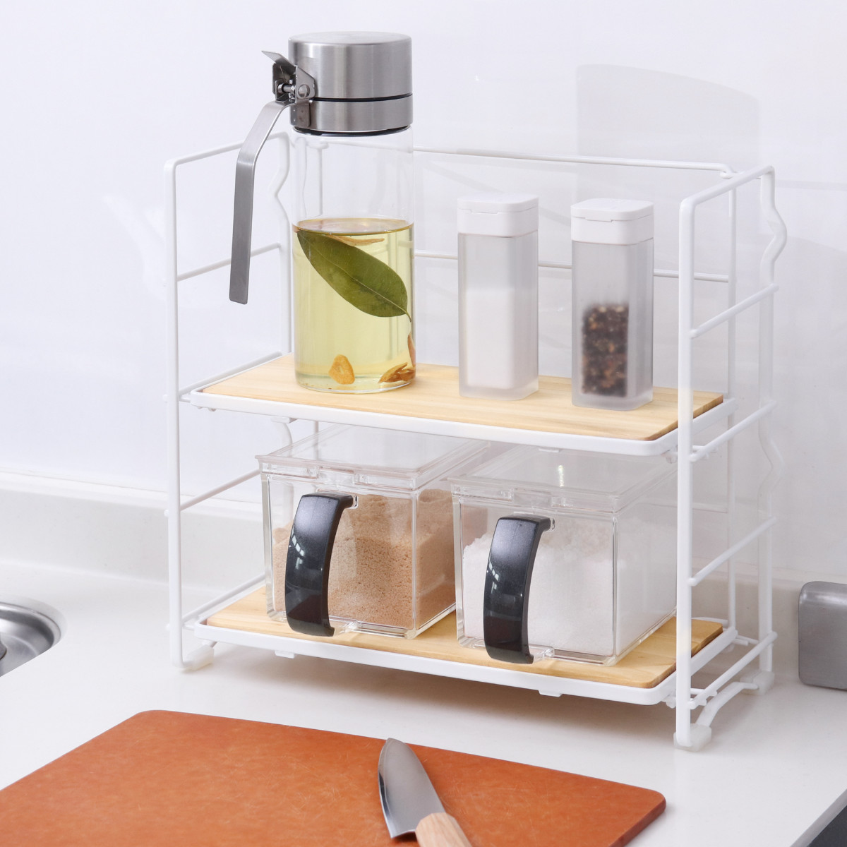 和平フレイズ スパイスラック 木天板付き Flowto フロウト （ 調味料