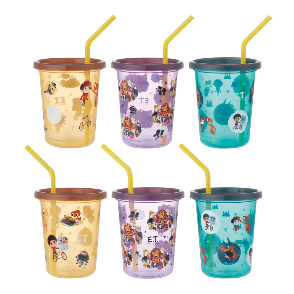 ヱヴァンゲリヲンプラスチックタンブラー全3種類 スケーター タンブラー ストロー付き 3個入り 320ml プラスチック