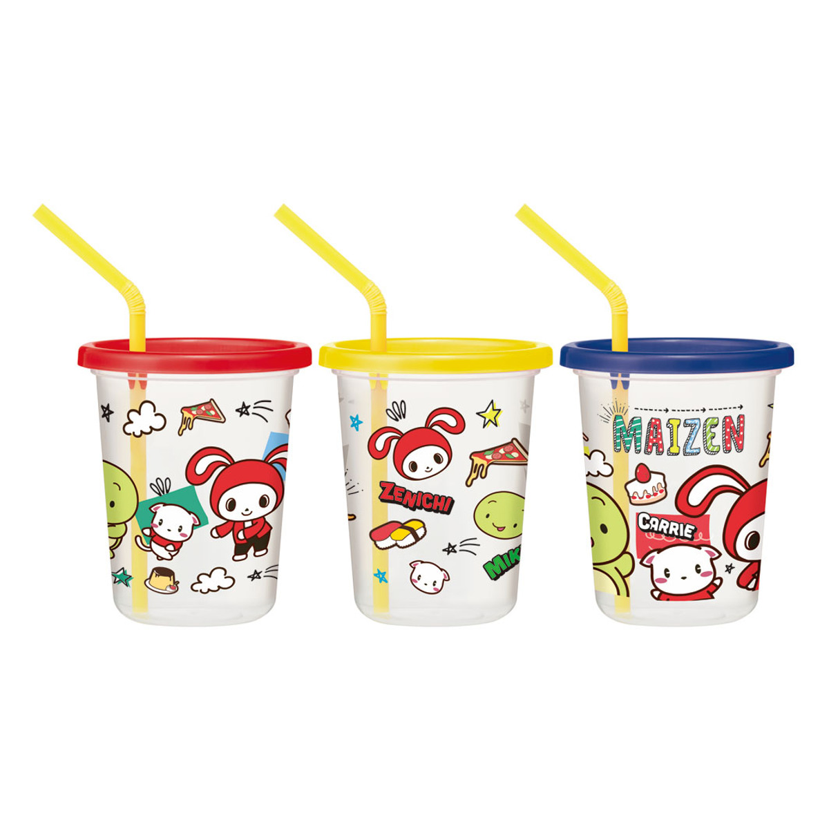 スケーター タンブラー ストロー付き 3個入り 320ml