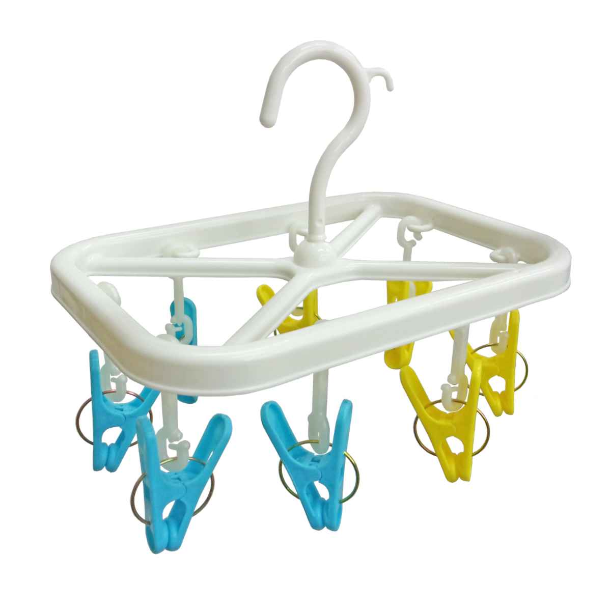 洗濯ハンガー CCミニハンガー 8ピンチ （ 洗濯 ハンガー ピンチハンガー ピンチ 折りたたみ コンパクト ）