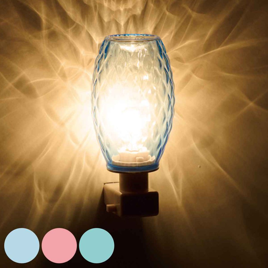 アロマライト ガラス コンセント ロザンジュ （ 照明 間接照明 アロマランプ フットランプ フットライト コンセント型 足元灯 アロマ インテリア おしゃれ ）