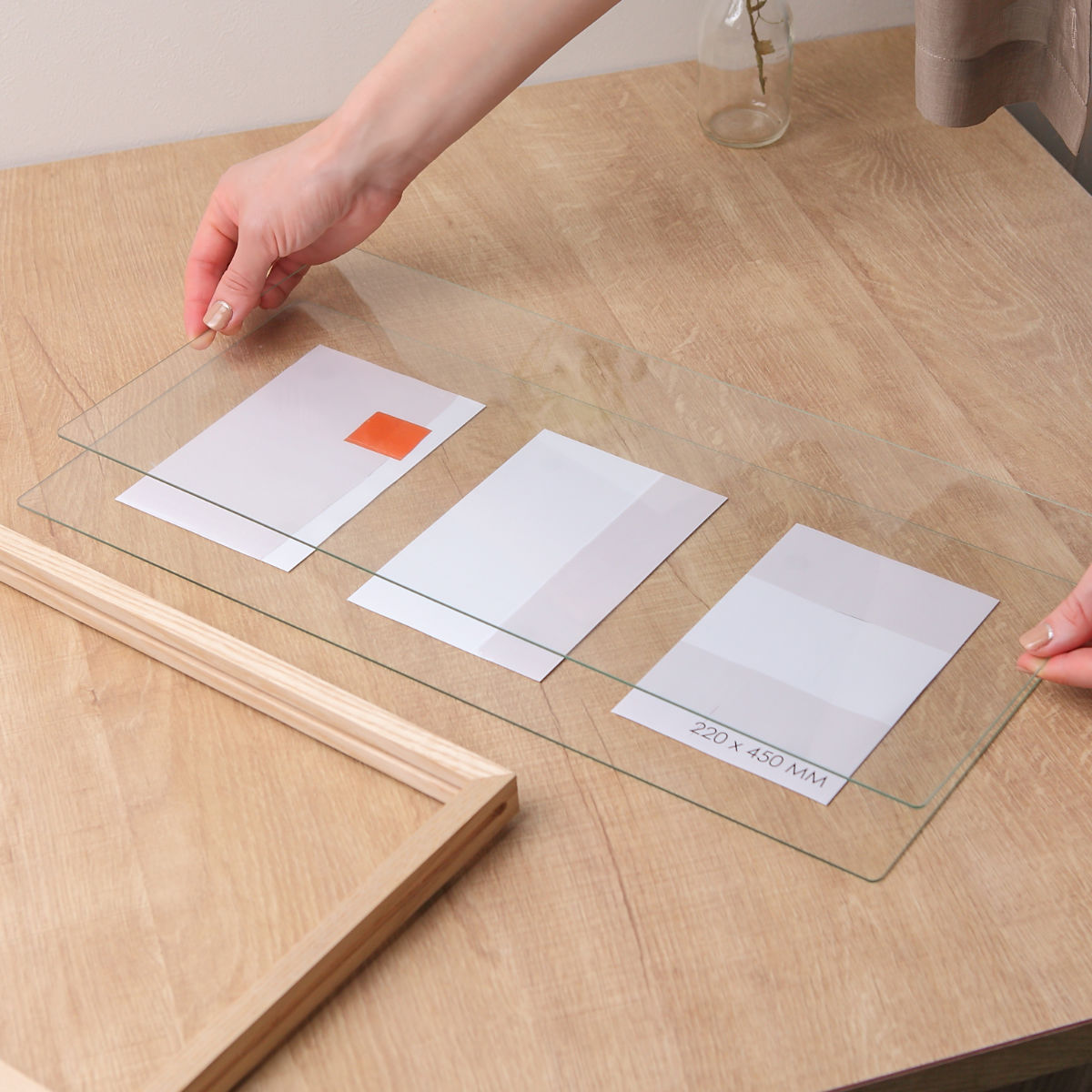 magnet フォトフレーム CAN-04 ポストカードサイズ 3連 （ フォト