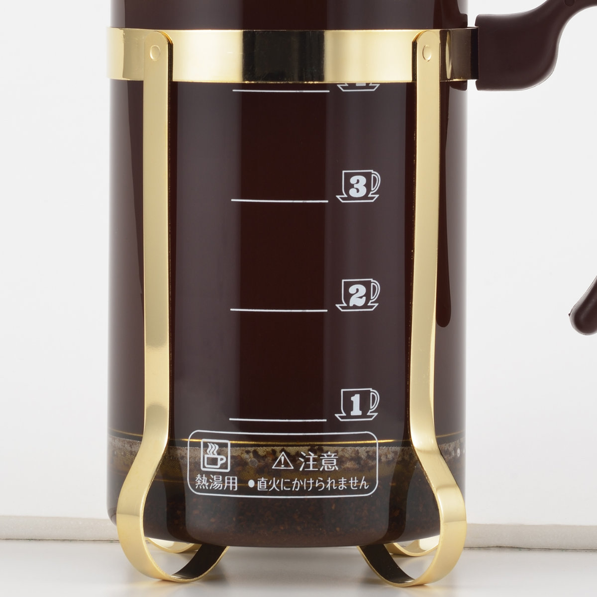 コーヒープレス ティーサーバー 750ml モカブラウン 強化ガラス