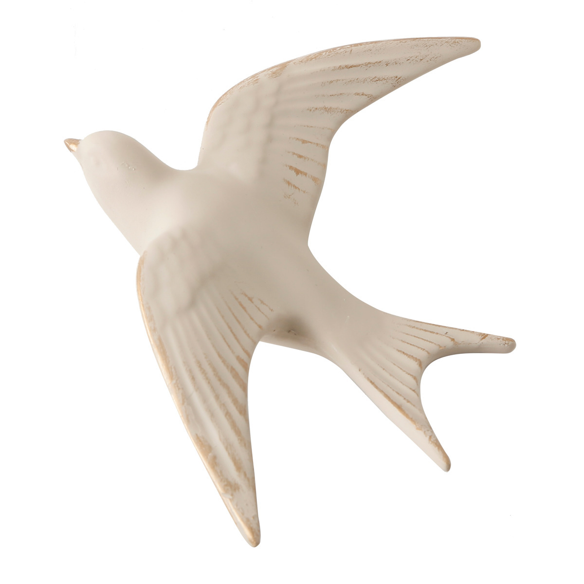 【美品】鳥　bird　バード　壁掛け　陶器　置物　インテリア　工芸品　A3116 ウォールデコ バード L （ ウォールデコレーション 壁飾り