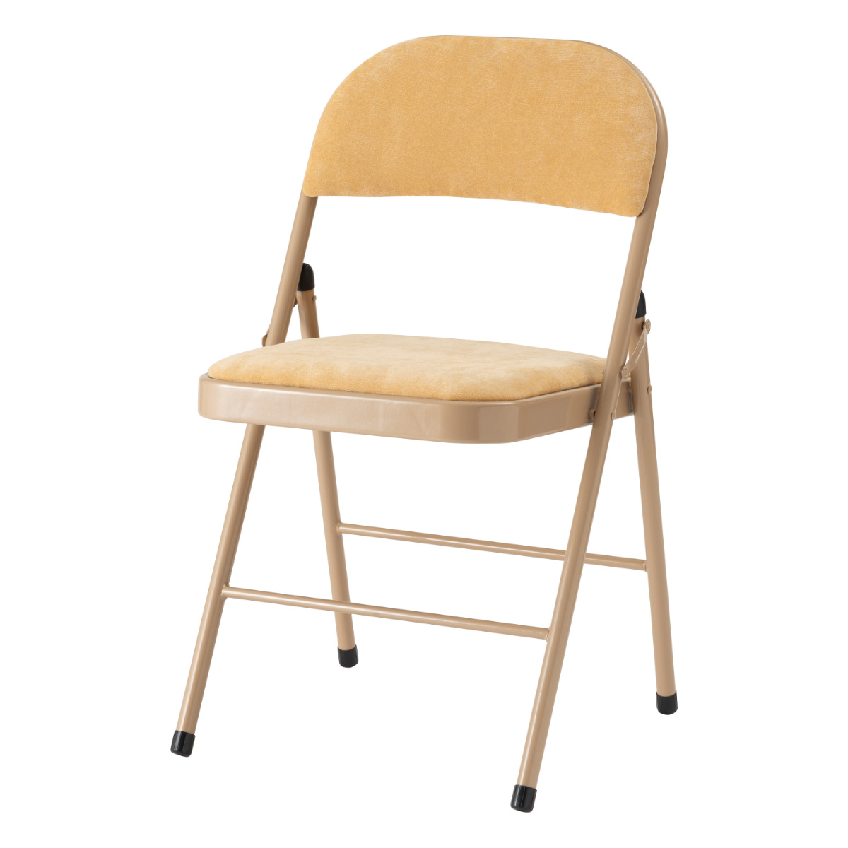 折りたたみ椅子 同色4脚セット 座面高48cm ファブリック ベロア調 パイプ椅子 （ 折り畳みイス 折り畳み椅子 折りたたみ式 簡易椅子 椅子 チェア チェアー ）｜interior-palette｜07