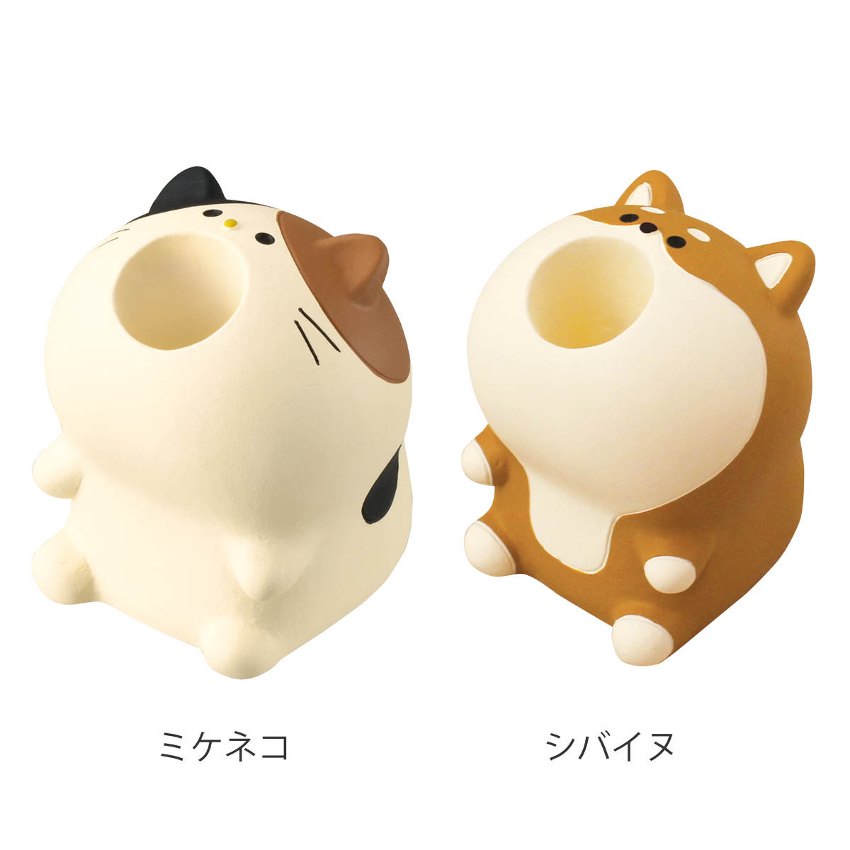 ペンスタンド はらぺこアニマル イヌネコ （ ペン立て ペンホルダー 1