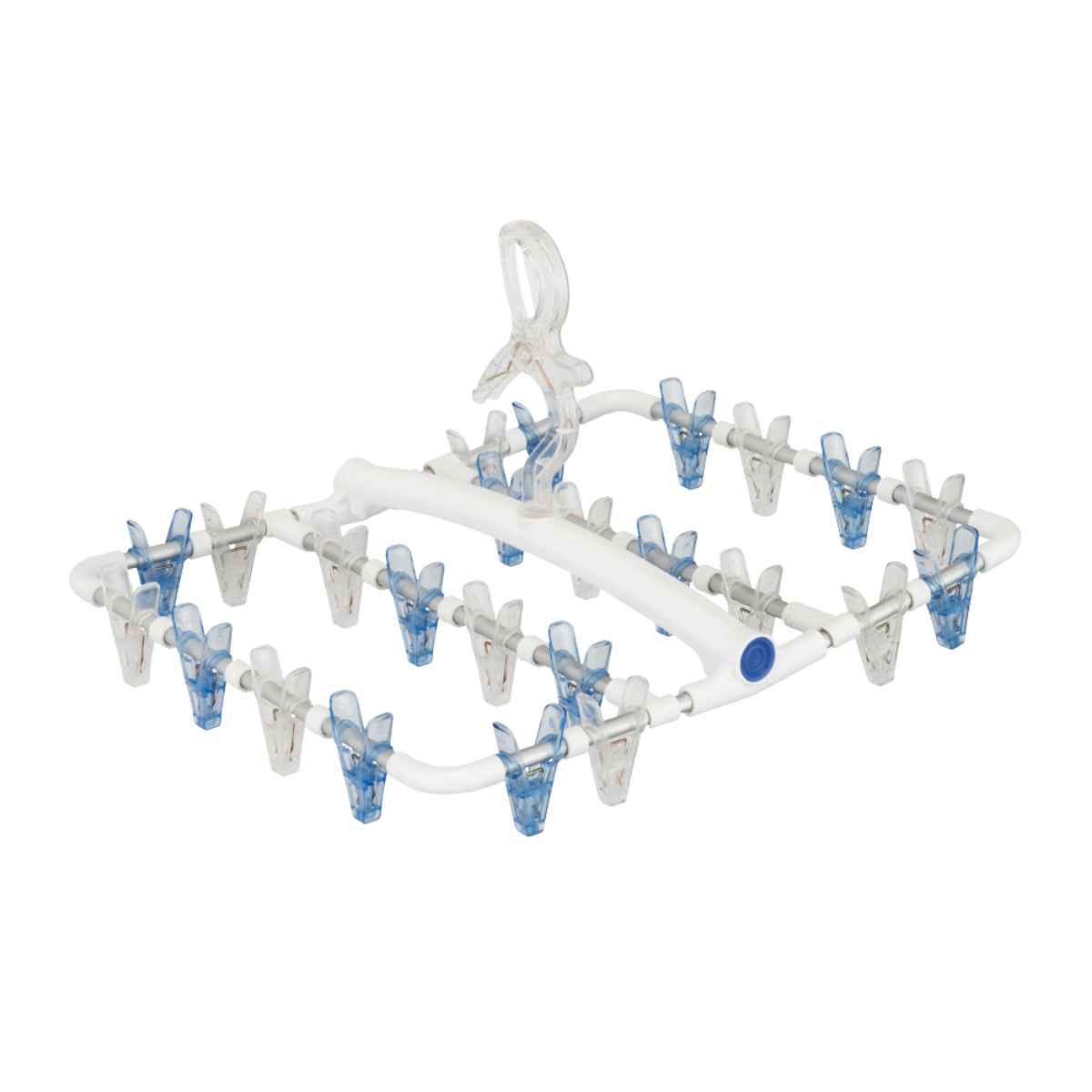 洗濯ハンガー PORISH 華麗なハンガー 24ピンチ （ 洗濯 ハンガー ピンチハンガー 洗濯ピンチ 折り畳み 折りたたみ ピンチ ）