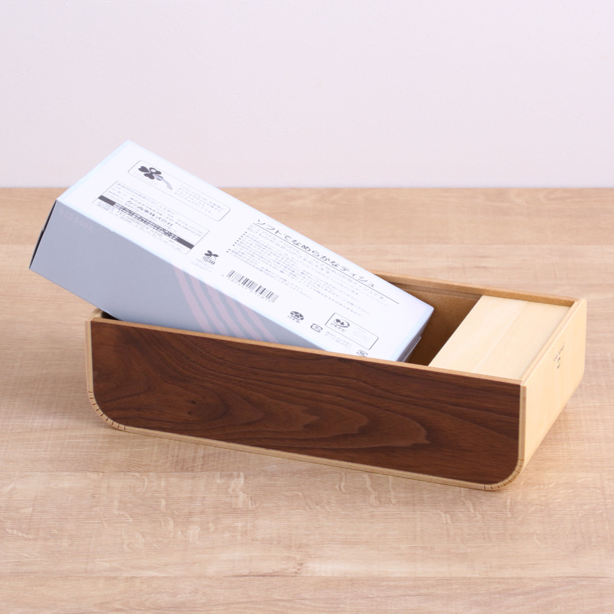 ヤマト工芸 ティッシュケース COLOR BOX slim 木製 （ おしゃれ