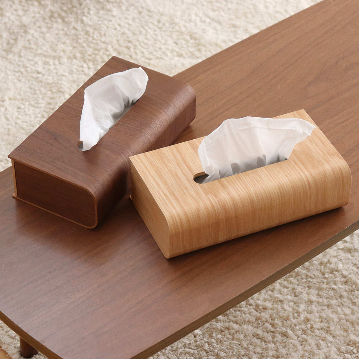 ティッシュケース 3way tissue 木製 （ おしゃれ シンプル ナチュラル ティッシュボックス ティッシュカバー 卓上 縦置き 横置き 置き型 ヤマト工芸 ）