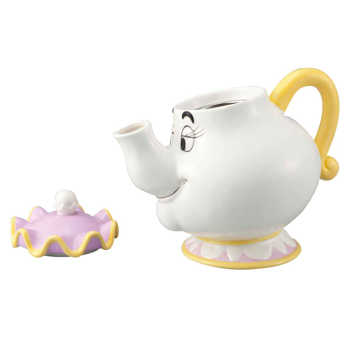 サンアート ティーポット 900ml 美女と野獣 ポット夫人 磁器 （ 紅茶