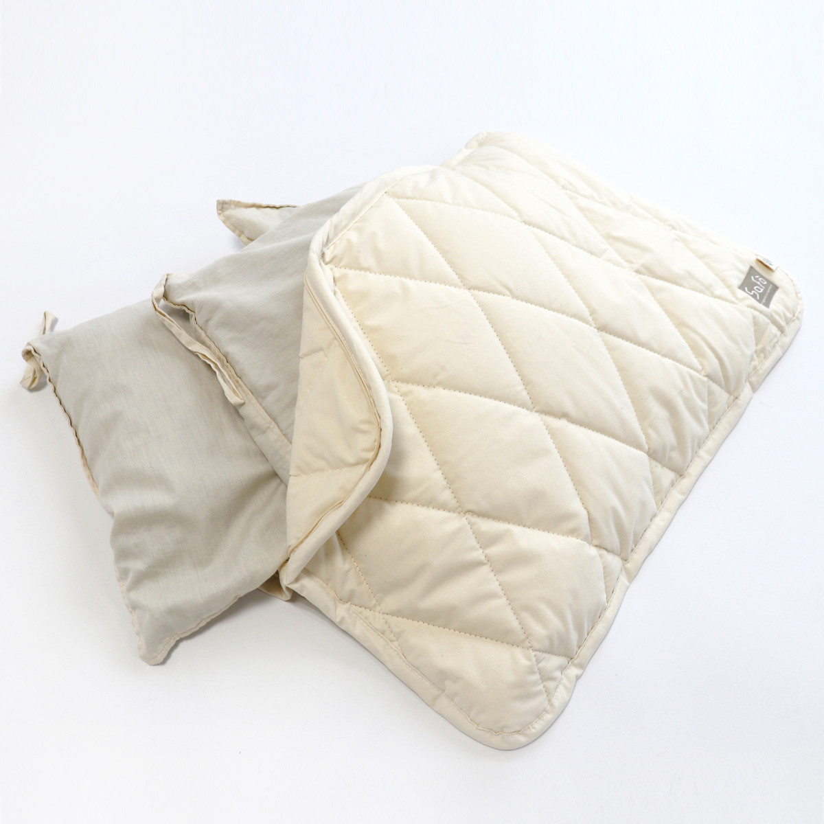 そば枕 safo オーガニック 35X55cm ウォッシャブル （ サフォ 枕 まくら ピローケース付き オーガニックコットン 100％ 日本製 ）