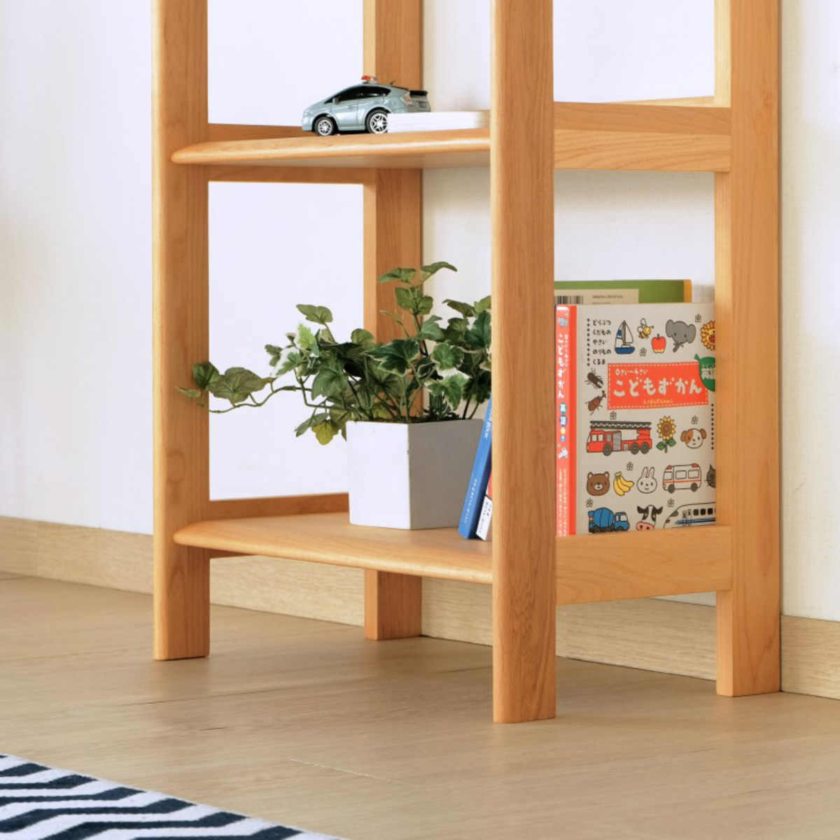 一生紀（ISSEIKI） ラック 幅50cm 木製 天然木 子供用 キッズ （ 本棚