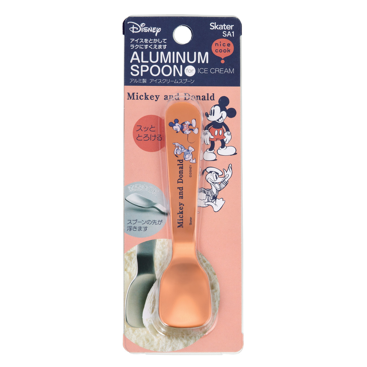 Disney（ディズニー） スプーン 12cm アイスクリームスプーン ミッキー