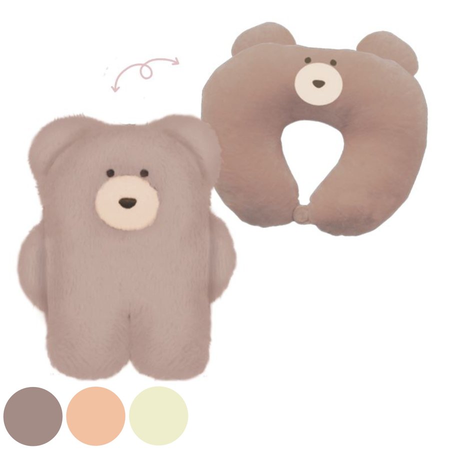 ネックピロー 2WAY モコモカ ( トラベルクッション トラベルピロー 枕 クッション ぬいぐるみ )