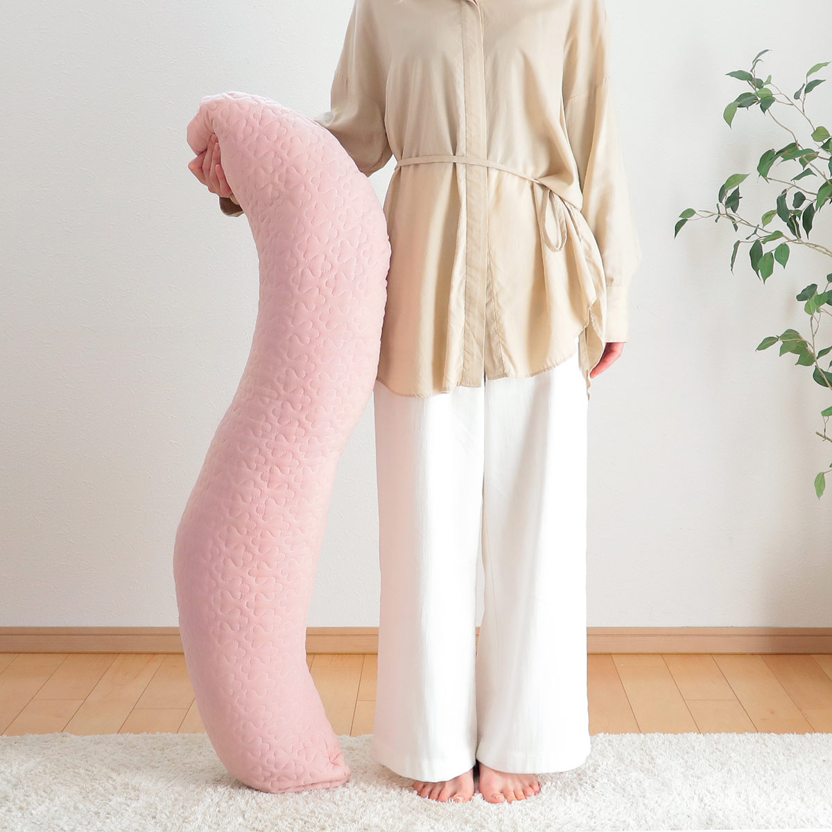抱きまくら イブル Louie 30×120cm 綿100％ （ 抱き枕 だきまくら 枕 フットピロー クッション 姿勢サポート 洗える 洗濯OK ） | ブランド登録なし | 19