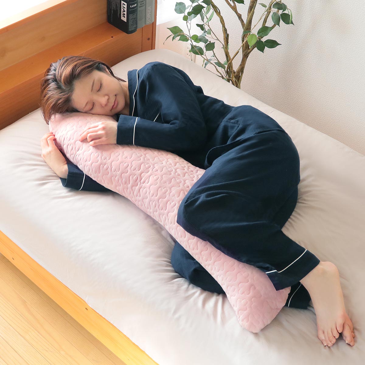 抱きまくら イブル Louie 30×120cm 綿100％ （ 抱き枕 だきまくら 枕 フットピロー クッション 姿勢サポート 洗える 洗濯OK ） | ブランド登録なし | 08