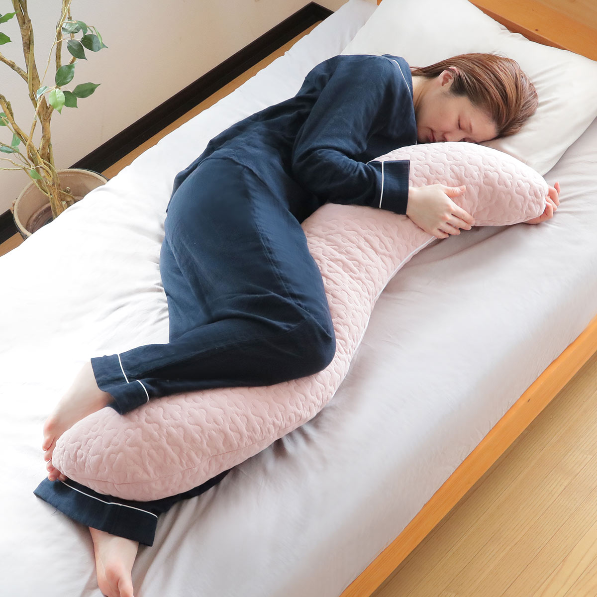 抱きまくら イブル Louie 30×120cm 綿100％ （ 抱き枕 だきまくら 枕 フットピロー クッション 姿勢サポート 洗える 洗濯OK ） | ブランド登録なし | 09
