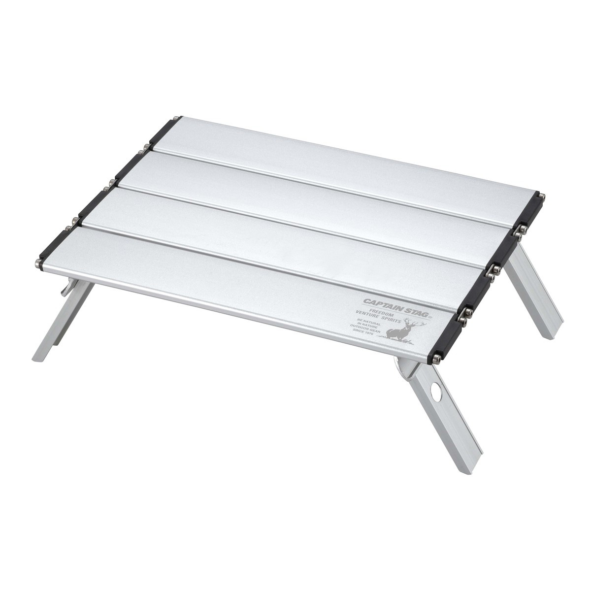 �A�E�g�h�A�e�[�u�� 21.5×33cm �A���~���[���e�[�u�� �R���p�N�g �i�mtype2 �L���v�e���X�^�b�O �i CAPTAIN STAG �܂肽���݃^�C�v �܂肽���� �j