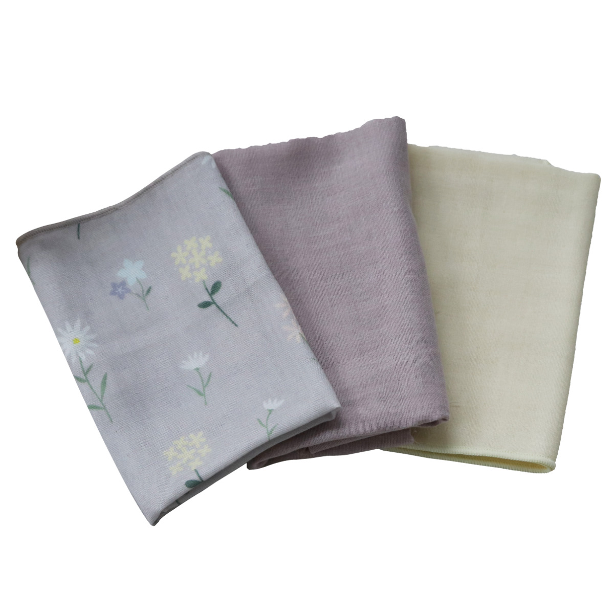 【Lien】 タオルハンカチ&ハンカチ ガーゼ Lien de famille 3枚 セット 日本製 （ ガーゼハンカチ ガーゼ