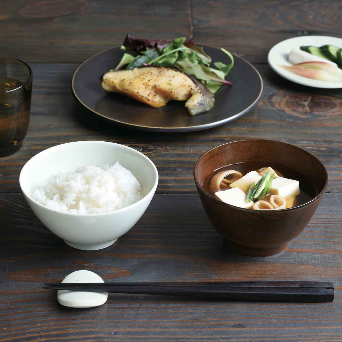 陶器 薬味おき箸置き 4個セット 白釉 鉄釉 焼き物 有田焼 手造り箸置き