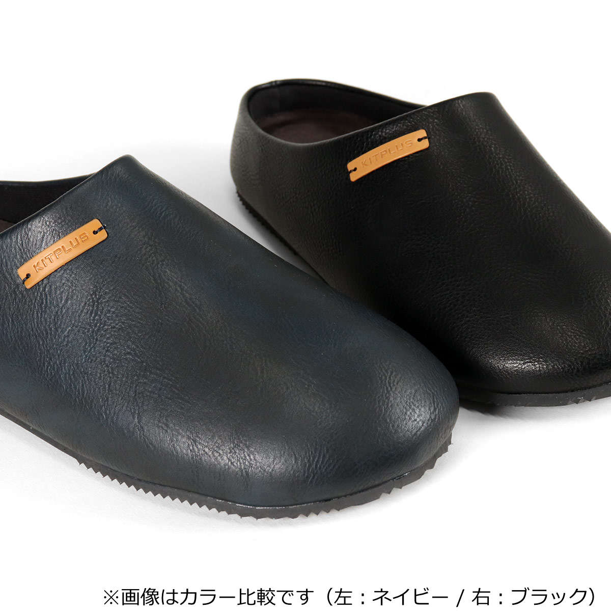 ⭐︎新品未使用⭐︎ SLIPPER レザー 28cm サンダル フェイクレザーサボサンダル 26.0〜26.5cm （ スリッパ
