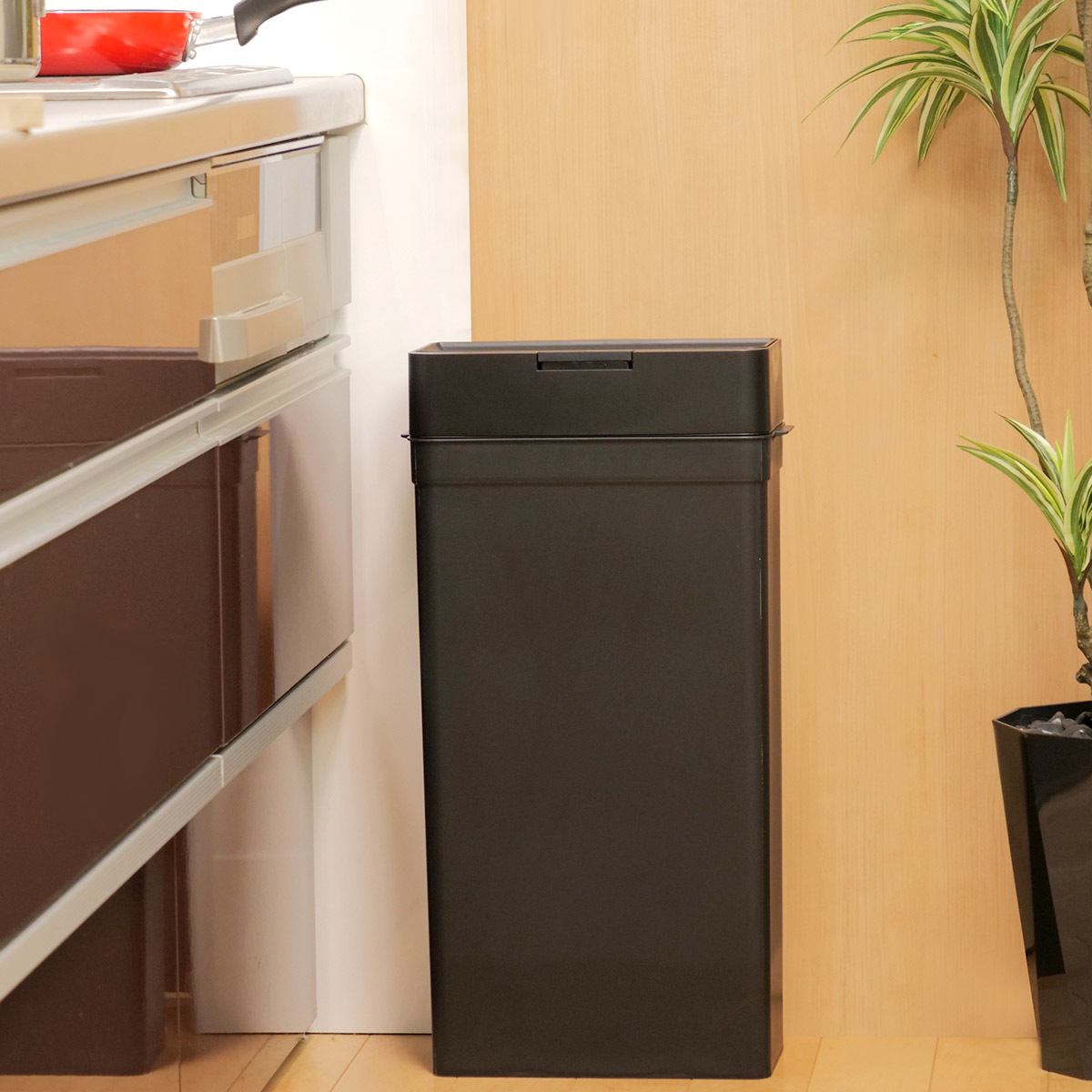 ゴミ箱 25L シールズ 抗菌仕様 （ ごみ箱 25リットル ダストボックス 抗菌 ふた付き 分別 スリム シンプル 奥行17 省スペース 隙間収納 ）_7