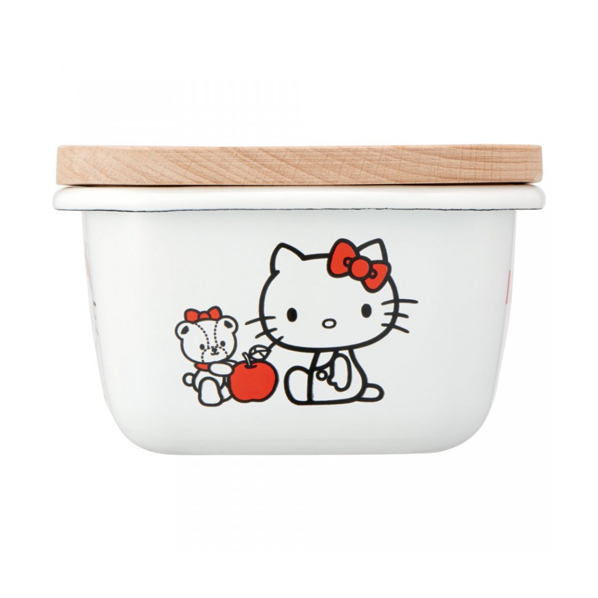 ハローキティ 陶器製みそポット キャニスター シュガーポット いちご 