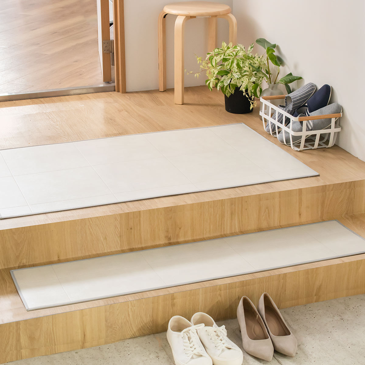 玄関マット 室内用 30×90cm モルタルタ...の詳細画像3