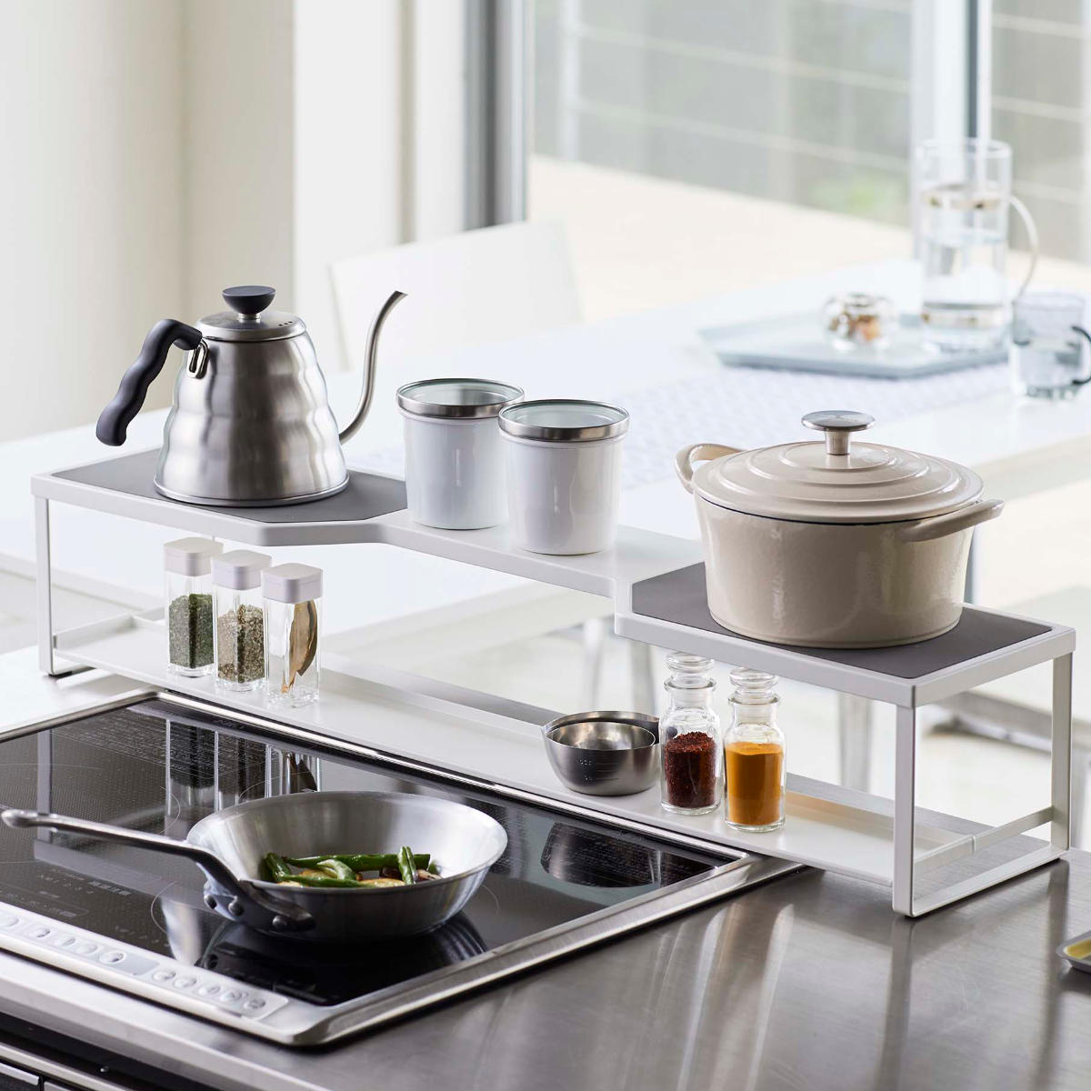 Plate(山崎実業) 山崎実業 plate コンロ奥ラック プレート 排気口