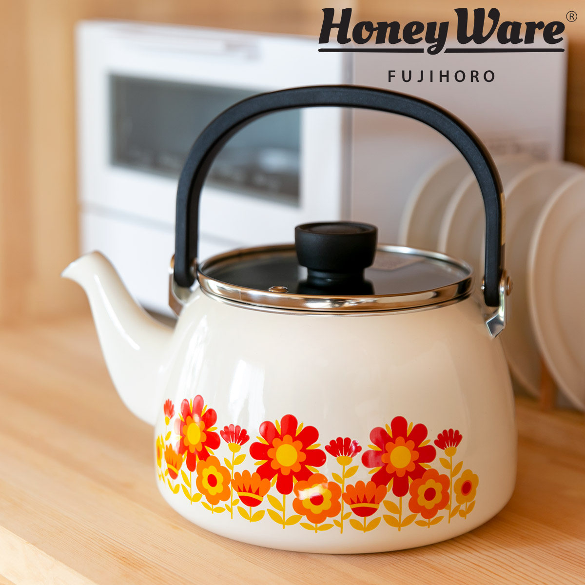 レア CINSA シンサ ケトル やかん ビンテージ ホーロー Cotton Series 富士ホーロー コットン ホーロー ケトル 1.6L IH対応