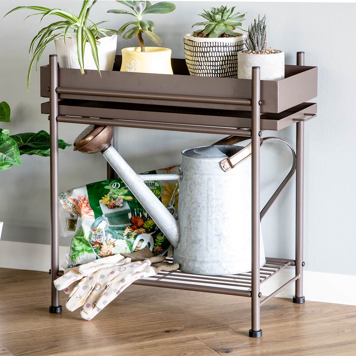 プランタースタンド くすみカラー （ プランターラック プランター台