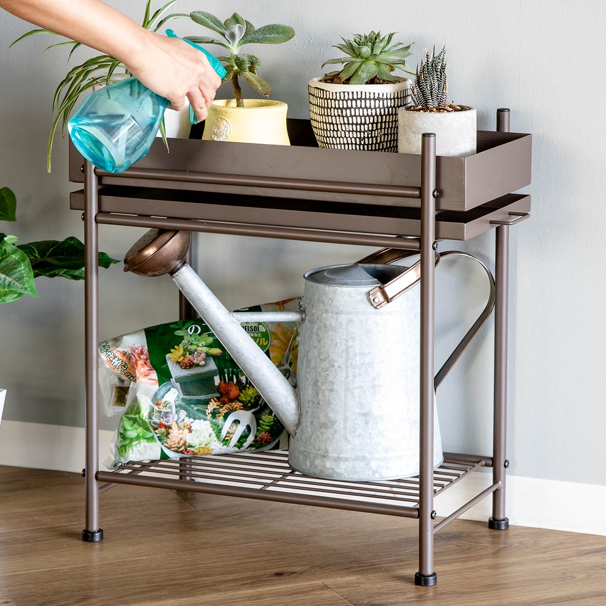 プランタースタンド くすみカラー （ プランターラック プランター台