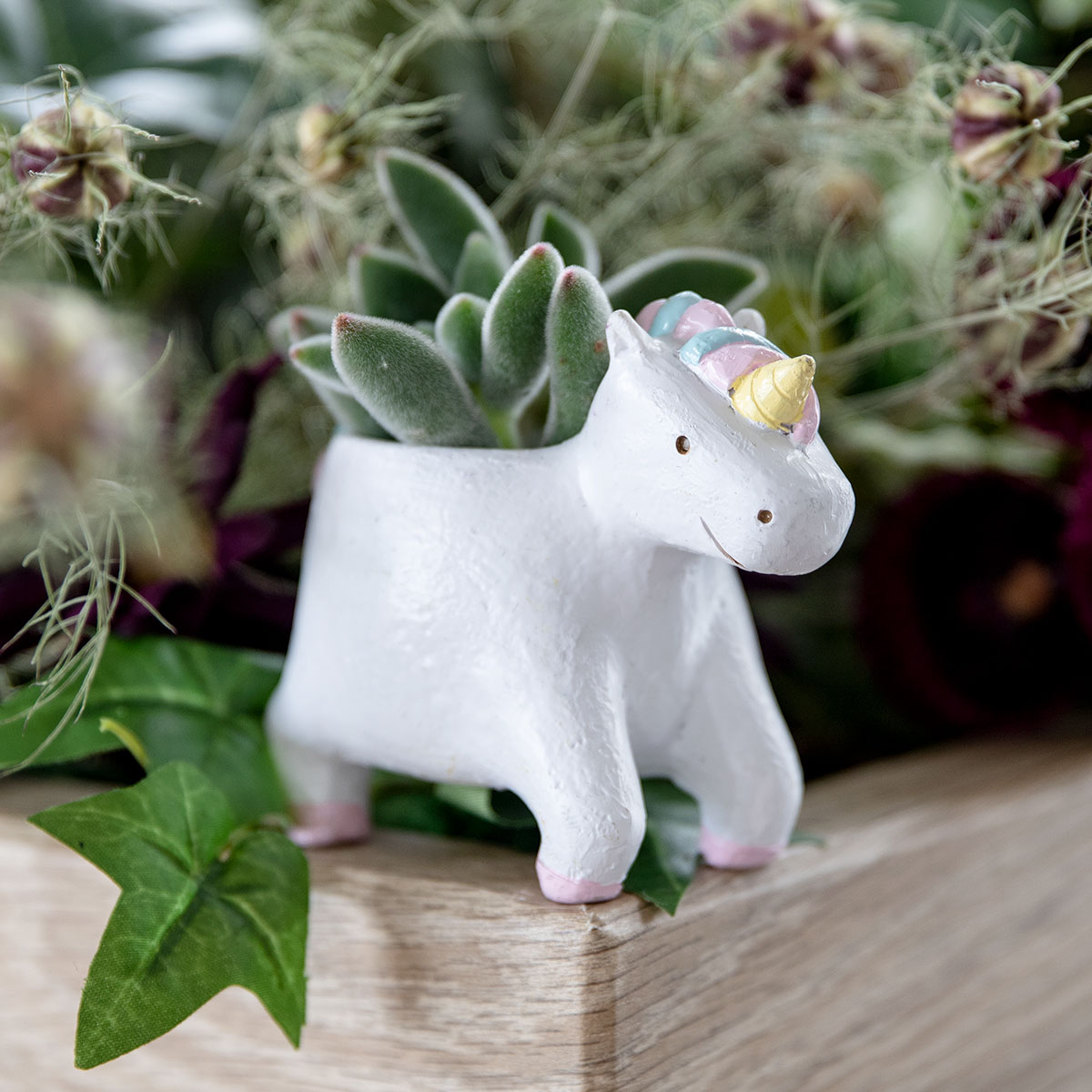 プランター 珍獣シリーズ ユニコーン （ 植木鉢 プラントポット 植物用