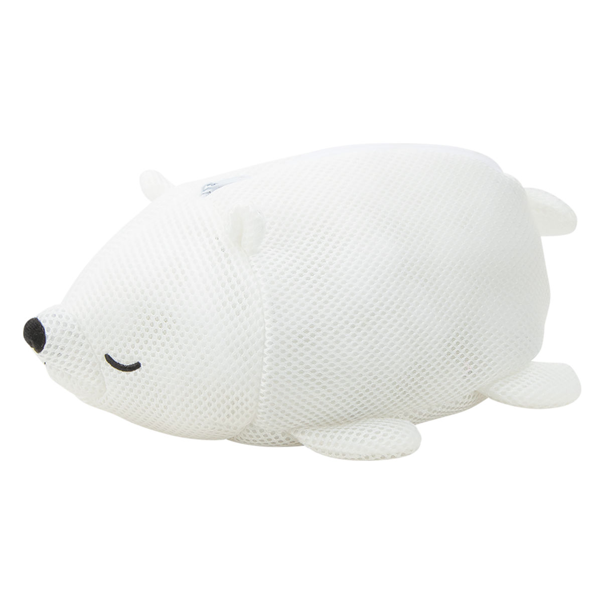 洗濯ネット Mサイズ しろくま ラッキー （ ランドリーバッグ ランドリーネット 洗濯物 小物用 ）