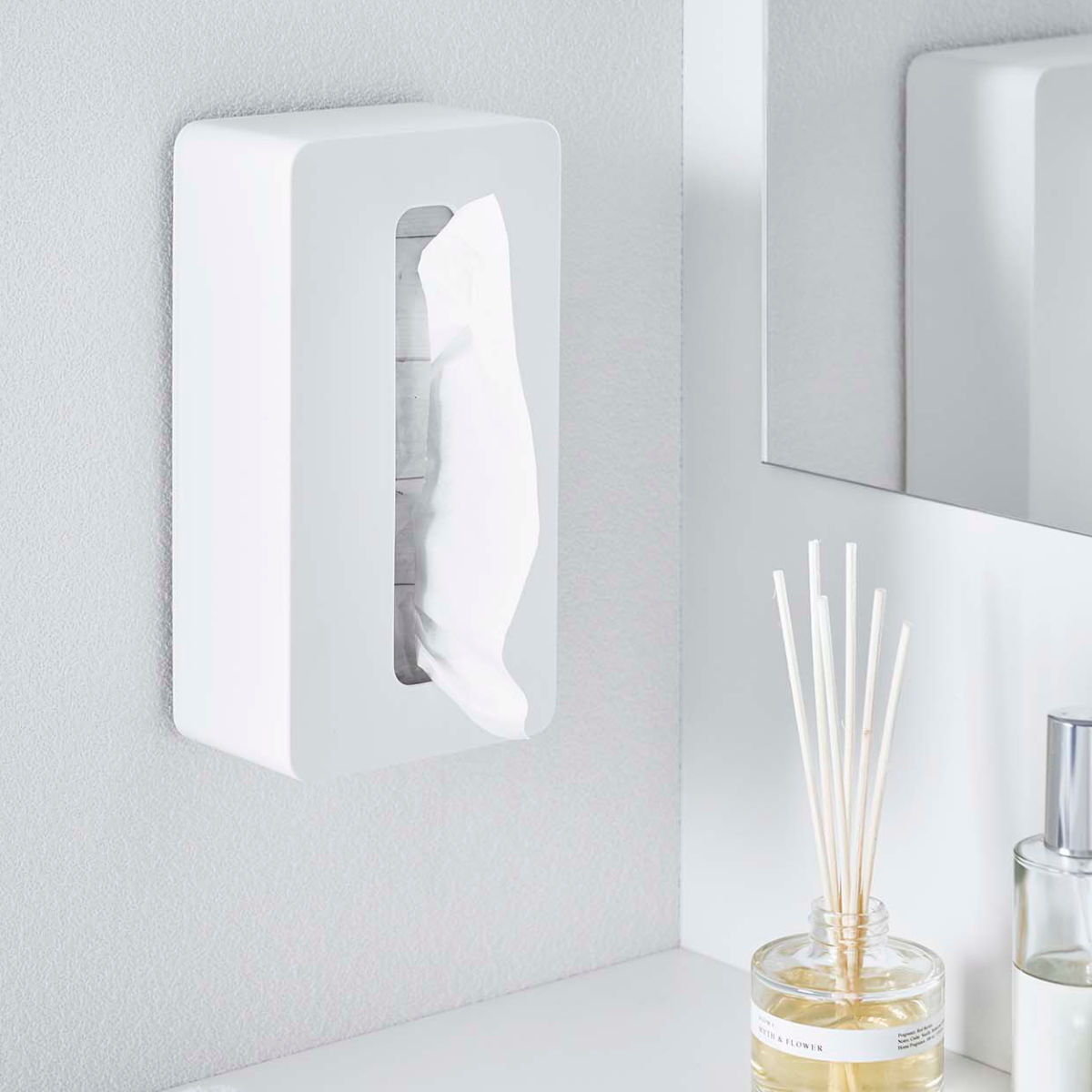 tower 山崎実業 コンパクトティッシュケース タワー ハイタイプ