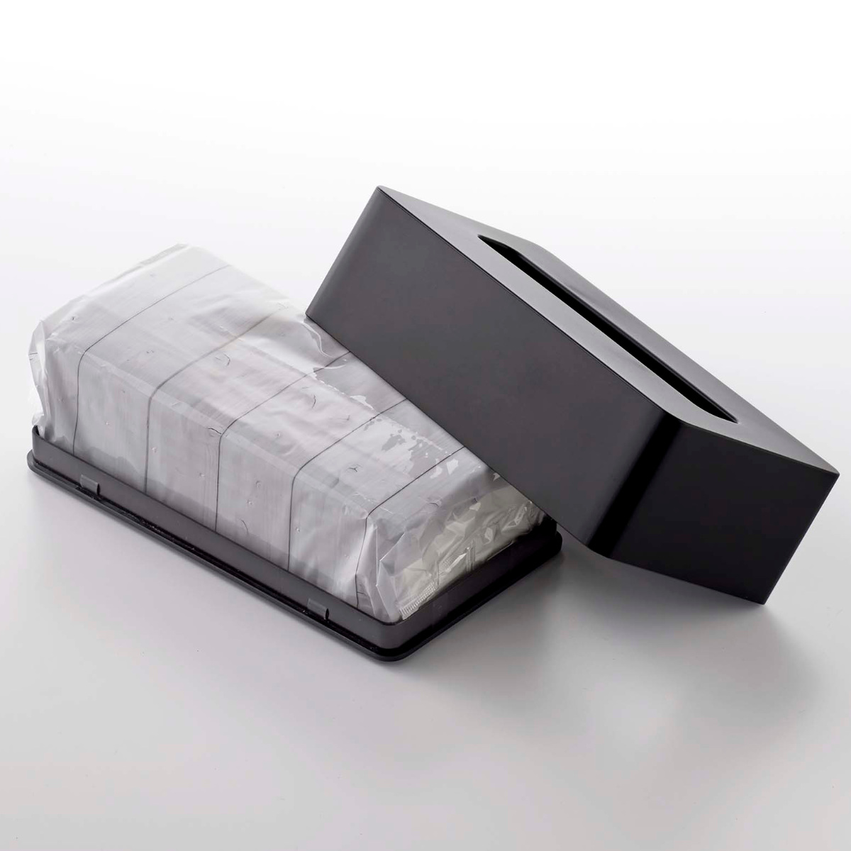 tower 山崎実業 コンパクトティッシュケース タワー ハイタイプ