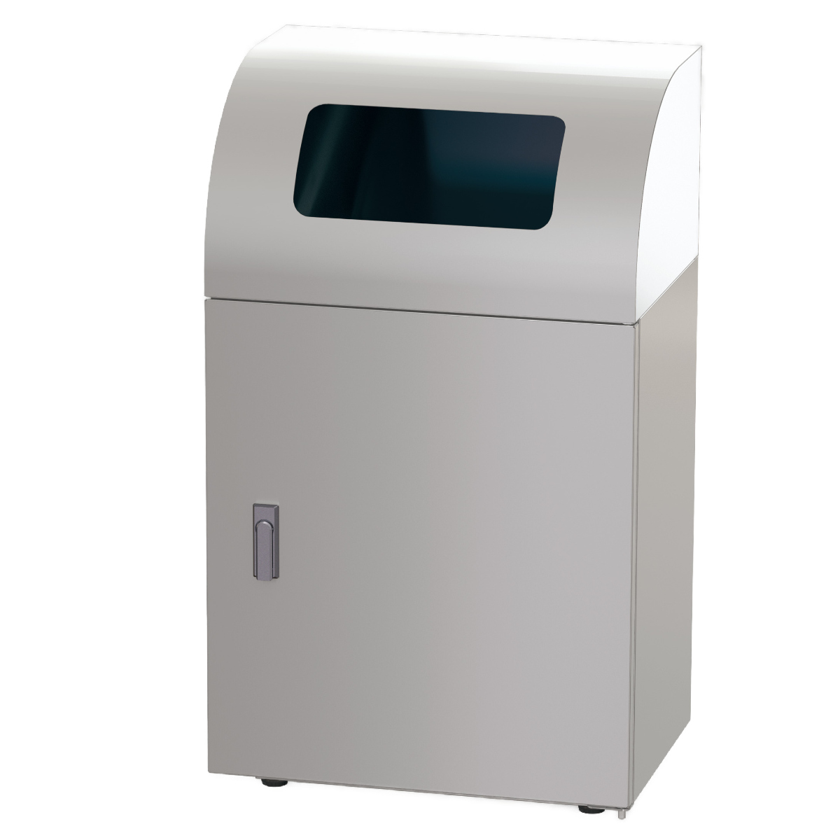 屋内用ゴミ箱 業務用ダストボックス 36L 幅50cm 一般ゴミ用タイプ リサイクルトラッシュ ステンレスヘアライン仕上げ （ 法人限定 ゴミ箱 ダストボックス ）