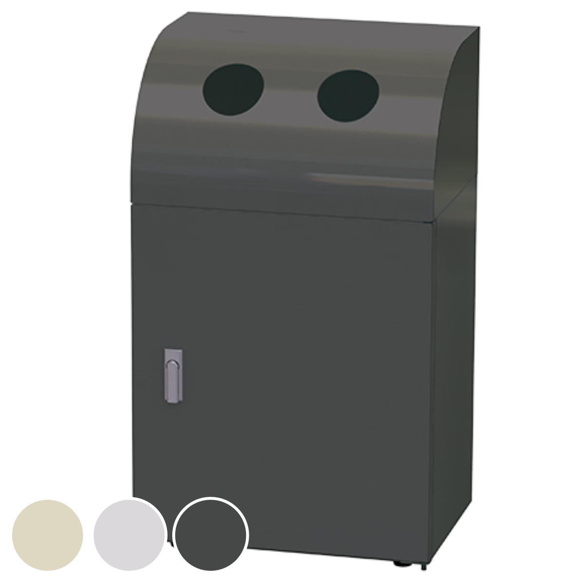 屋内用ゴミ箱 業務用ダストボックス 36L 幅50cm ビン・カン用タイプ リサイクルトラッシュ （ 法人限定 ゴミ箱 ダストボックス 屋内 36リットル ）