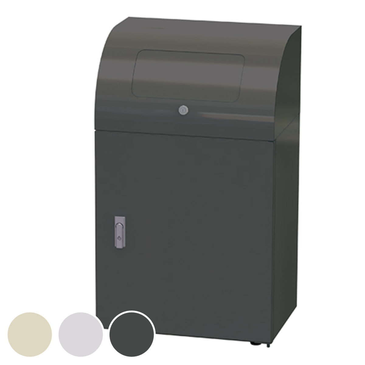 屋内用ゴミ箱 業務用ダストボックス 36L 幅50cm PUSH蓋＆カギ付 リサイクルトラッシュ （ 法人限定 ゴミ箱 ダストボックス 屋内 36リットル ）