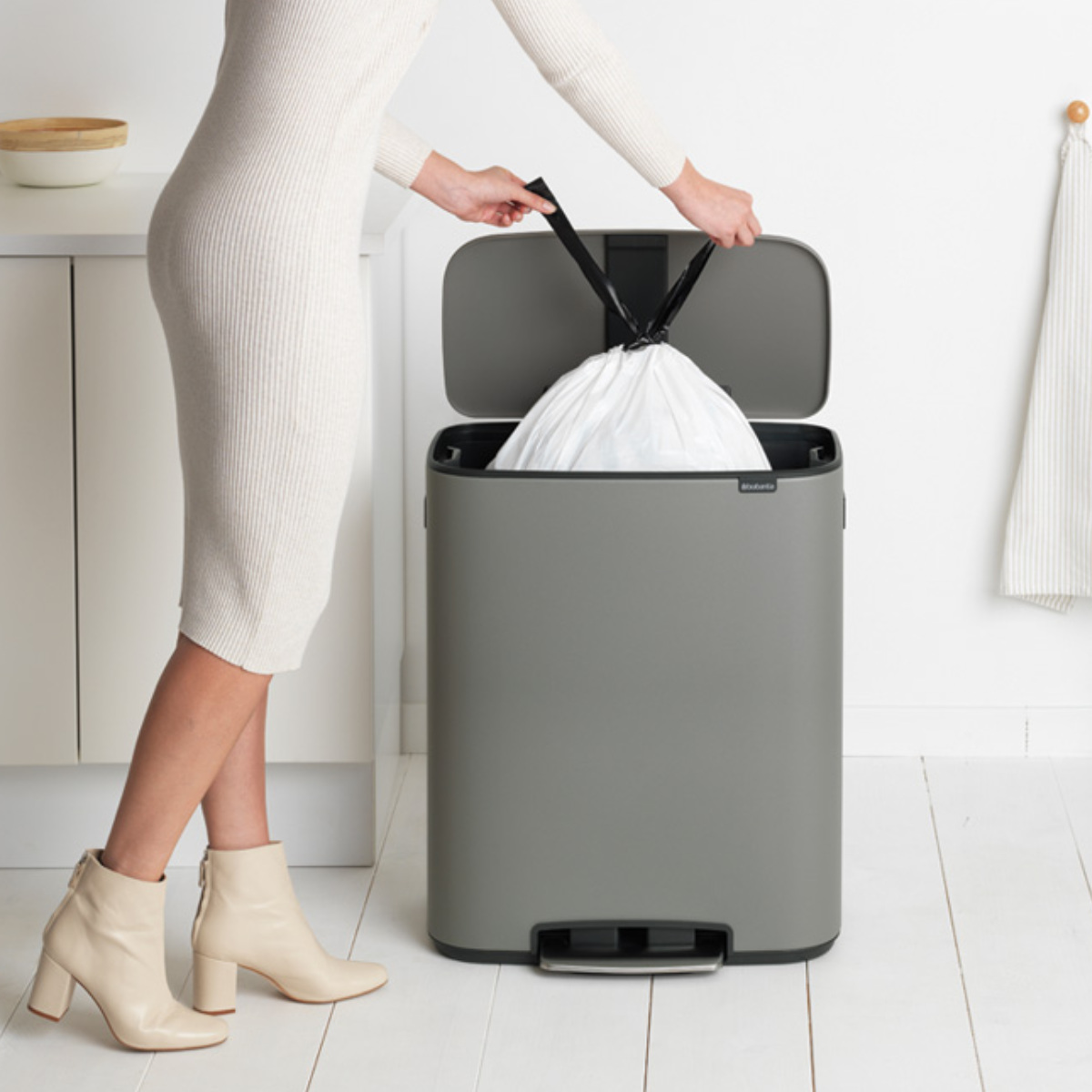 brabantia（ブラバンシア） ゴミ箱 60L Bo Pedal Bin グレー （ ごみ箱