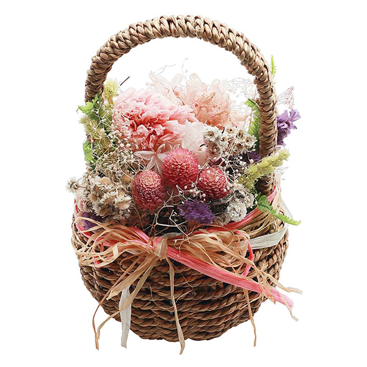 ドライフラワー ベルフルールバスケット （ 花 フラワーアレンジメント
